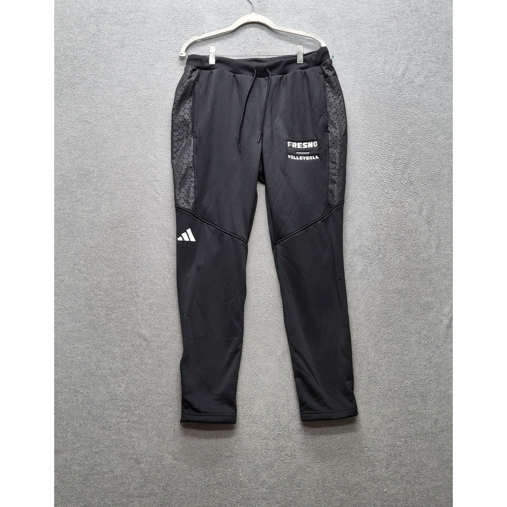 Adidas‎ Men Activewear Pants L Black Volleyball Embroidery Track NWT
